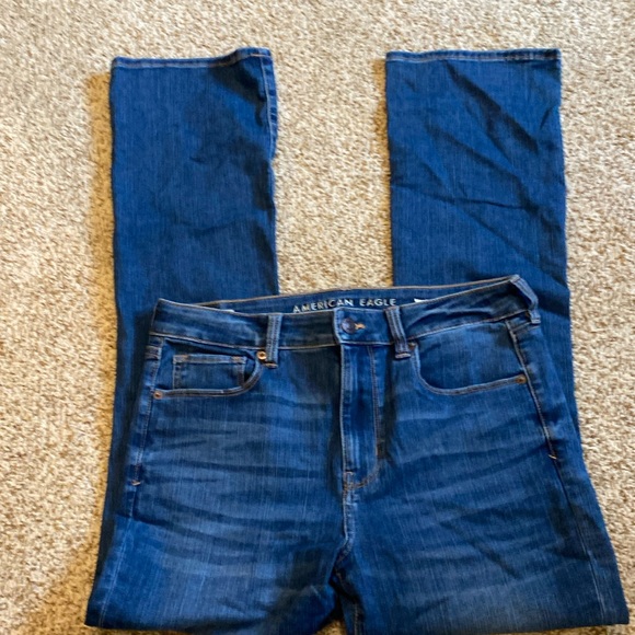 AE Hi-Rise Skinny Kick Jeans - Picture 1 of 6
